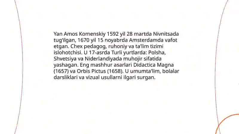 Jahon pedagogika fanining rivojlanish tarixi bayoni 4