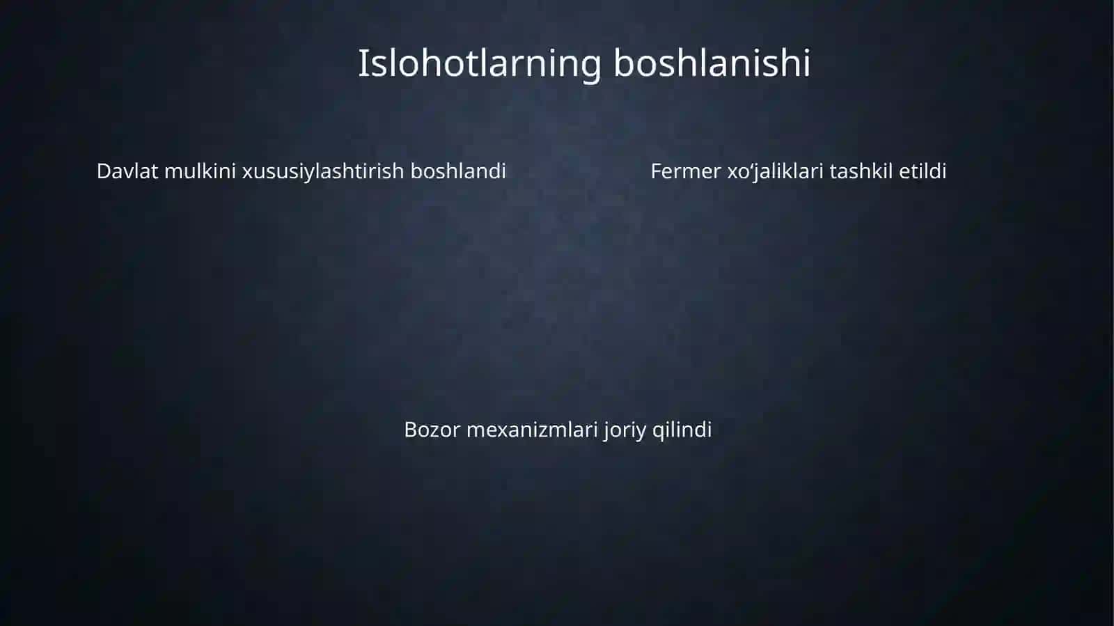 Mustaqillik yillarida qishloq xoʻjaligi va sanoat sohasidagi oʻzgarishlar 4