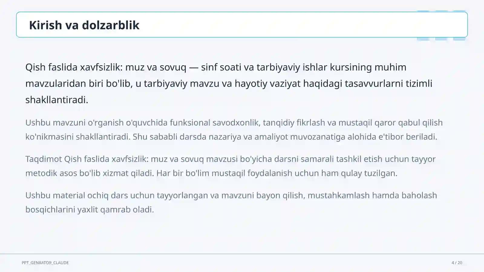 Qish faslida xavfsizlik: muz va sovuq 4