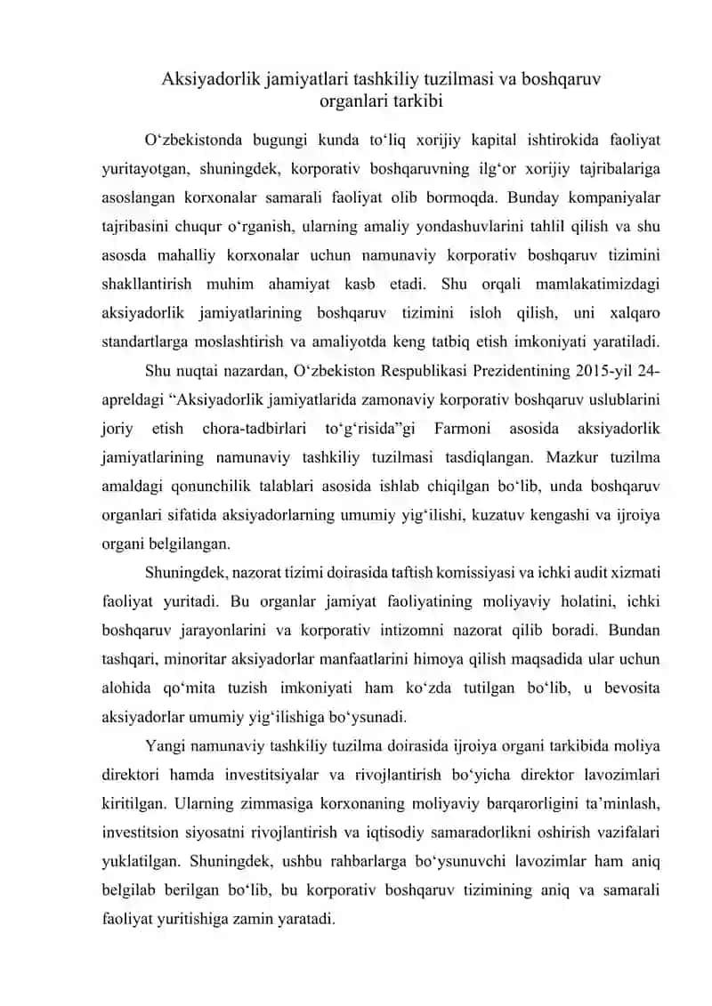 Korporativ tuzilmalarda tashkiliy boshqaruv tuzilmasi 4