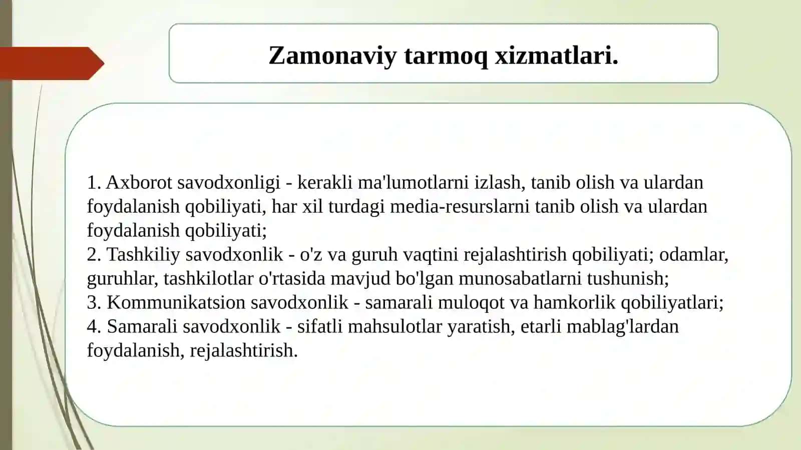 Google xizmatlari elektron ta`lim resusrlarini ishlab chiqish va nashr etish vositasi sifatida 4