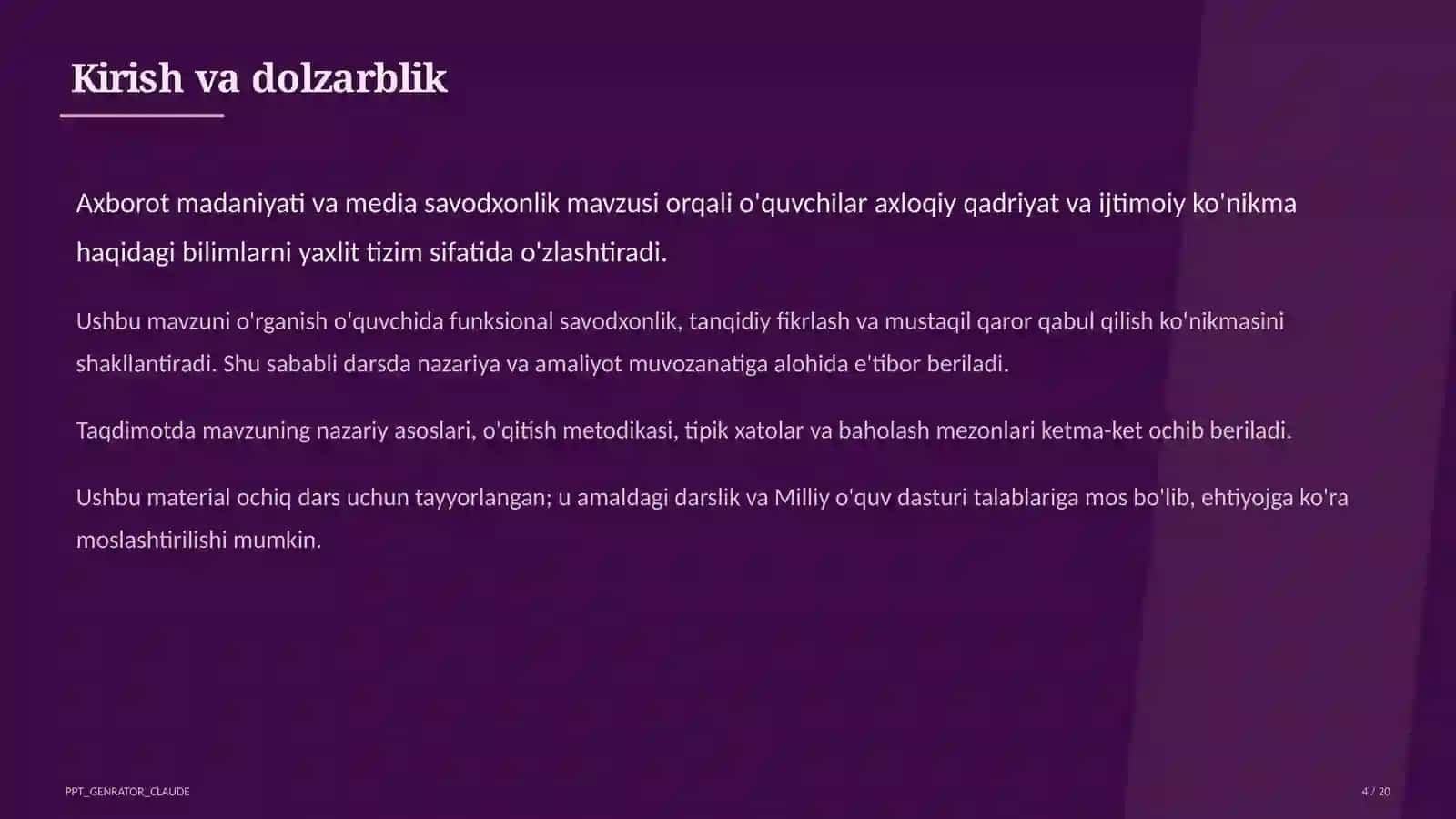 Axborot madaniyati va media savodxonlik (9-sinf) 4