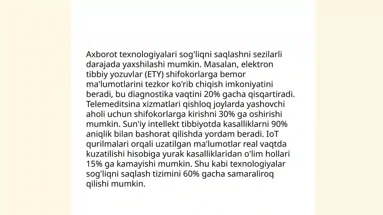 Axborot texnologiyalarining inson hayotidagi oʻrni va ahamiyati 4