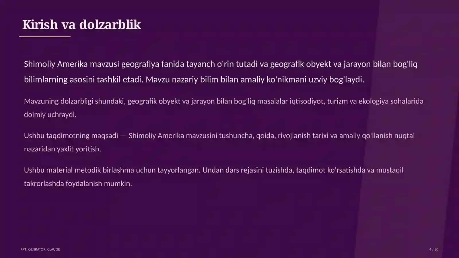 Shimoliy Amerika (7-sinf) 4