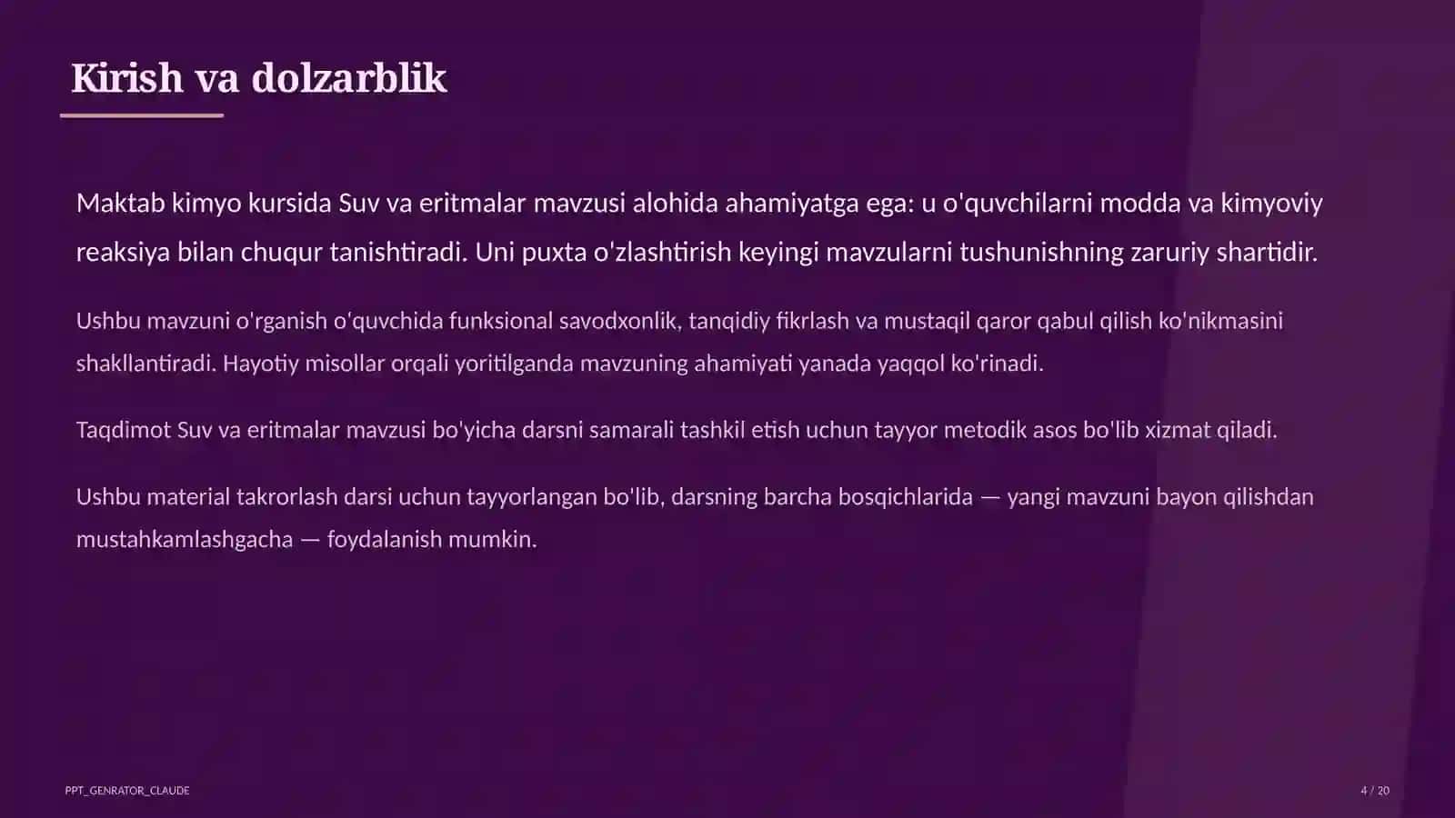Suv va eritmalar (7-sinf) 4