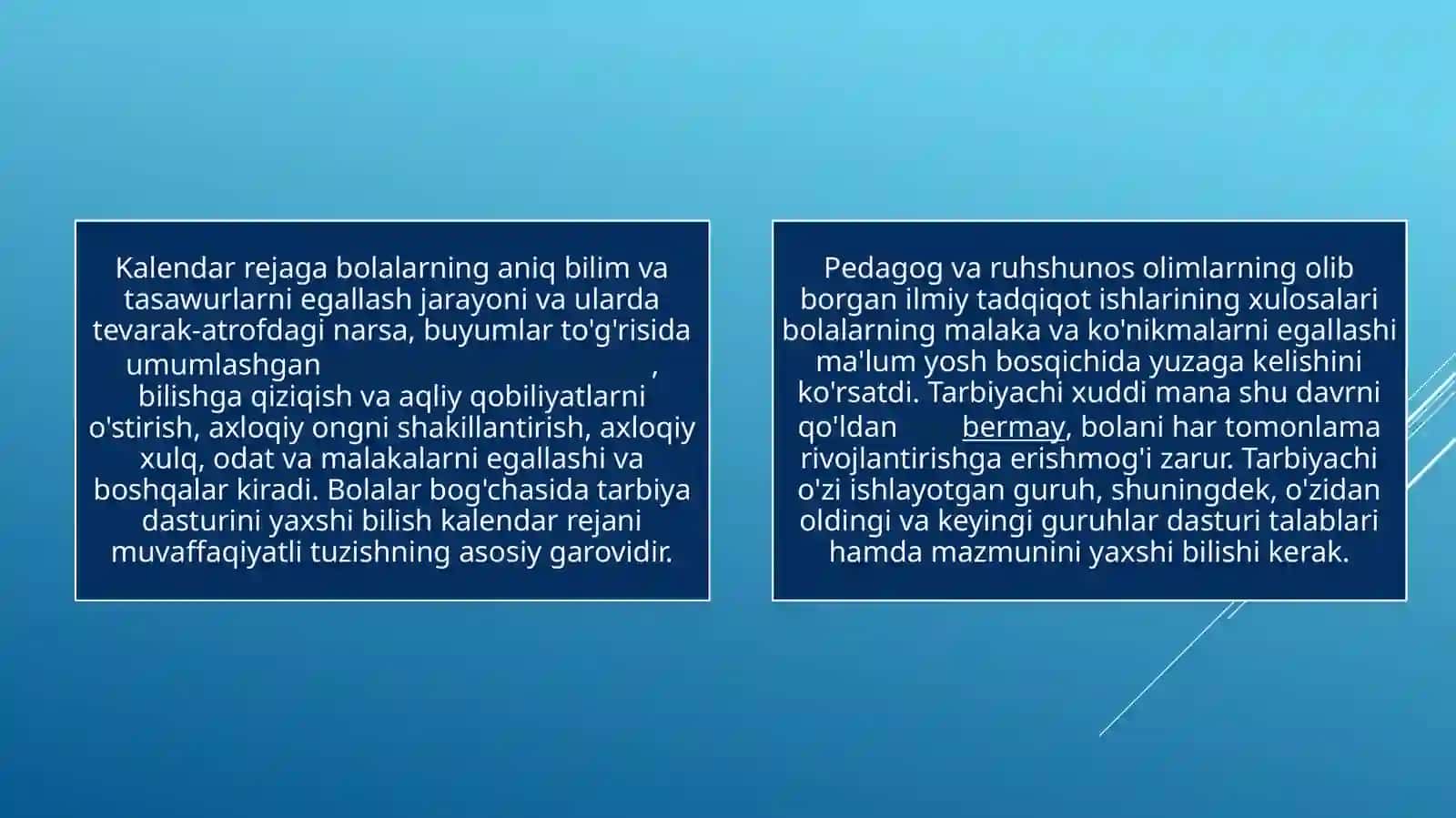 Tarbiyachining yillik oylik va haftalik ish rejalarining yuritilishi 4