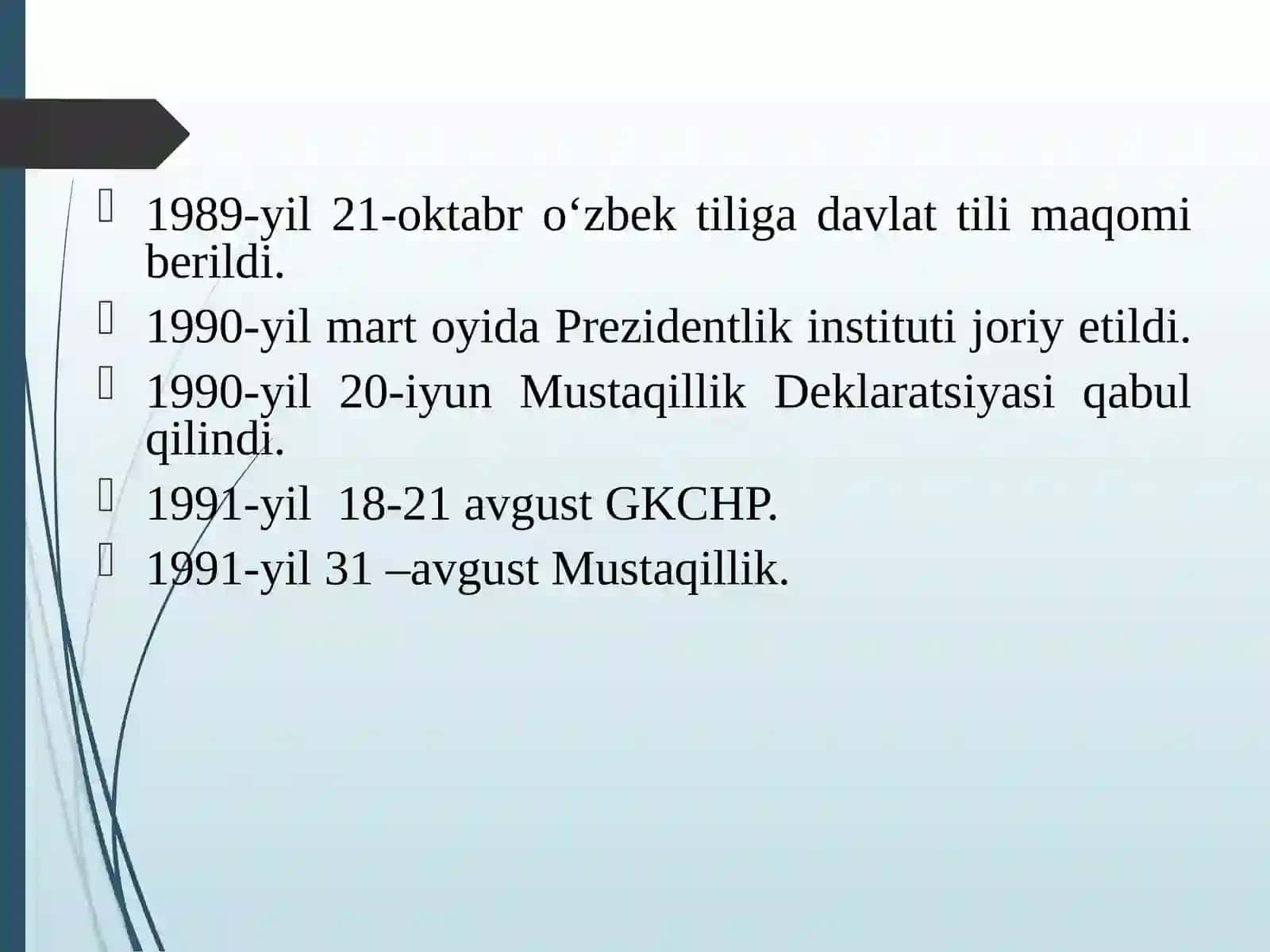 O‘zbekistonning eng yangi tarixi 4