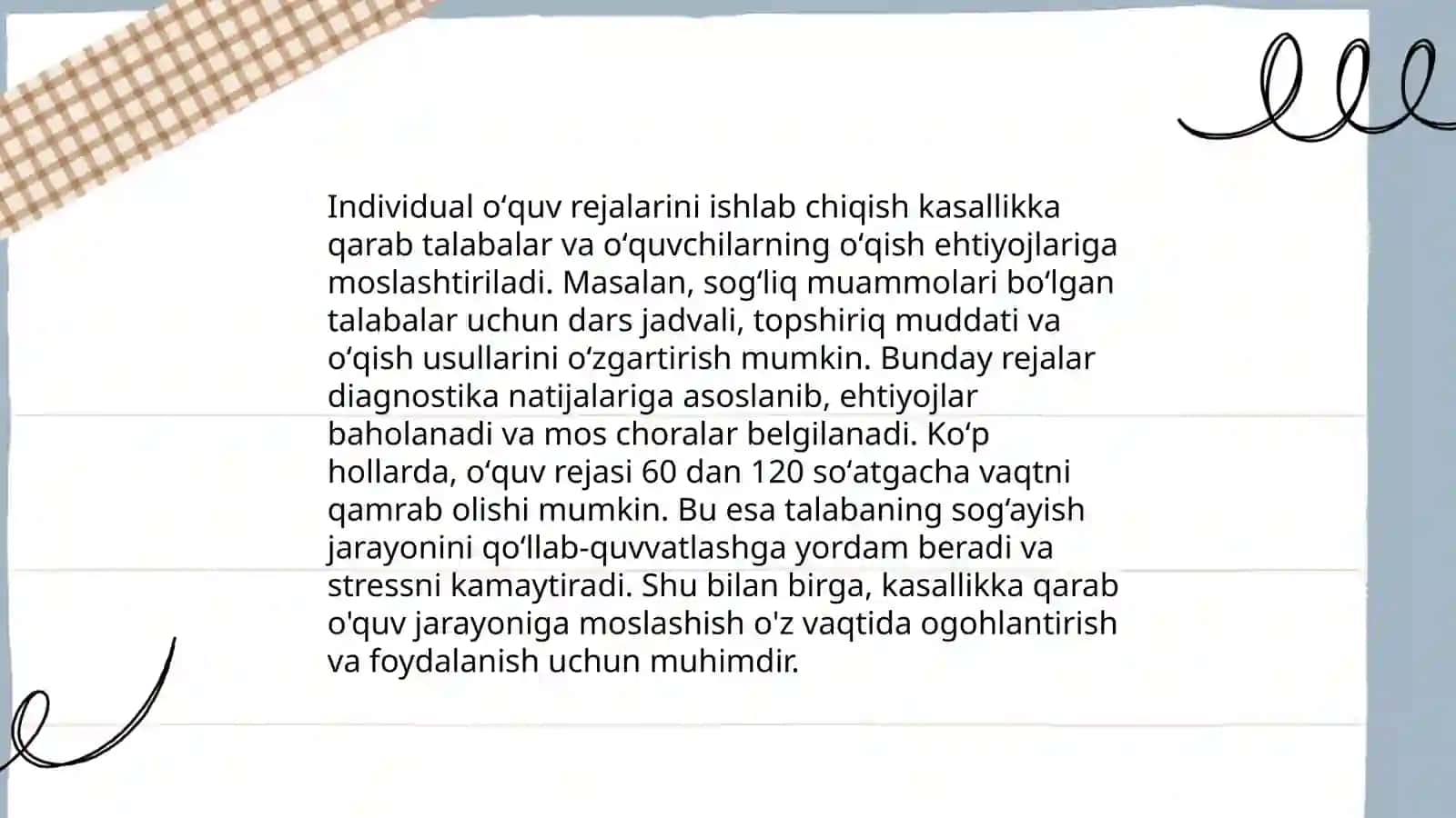 Uzoq davolanuvchi maktab oʻquvchilarini rivojlanishida pedagogik modellarini tanlash 4