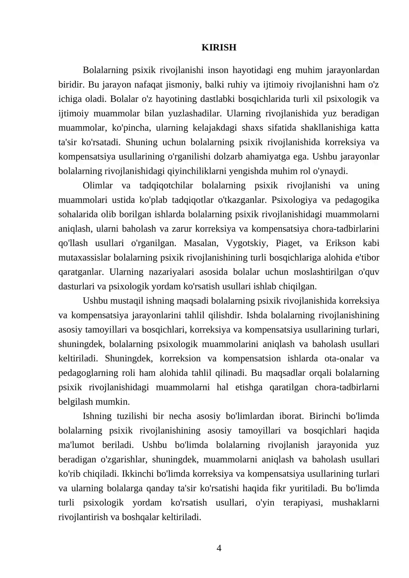 Bolalarning psixek rivojlanishda korreksiya va kompensatsiya 4