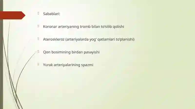 Miokard infarktining ertavakechbiokimyoviy tahlili 4