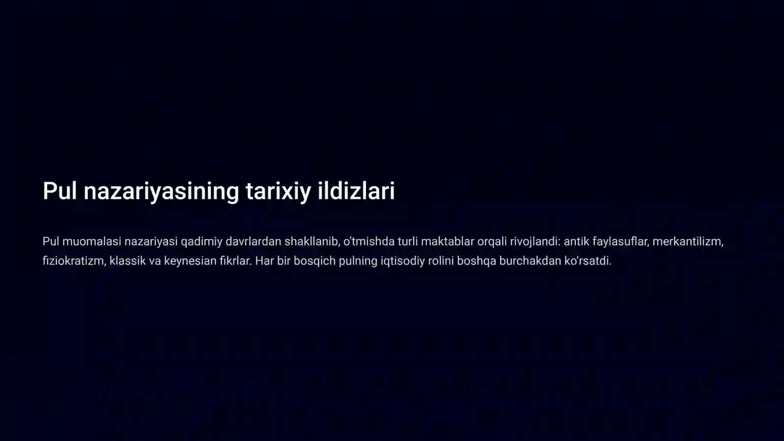 Pul tizimi 4