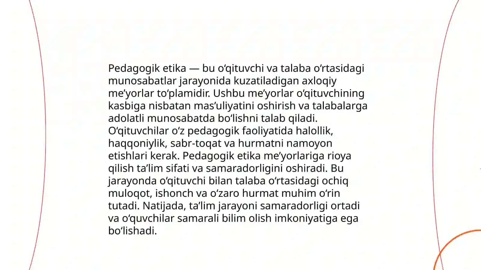 Pedagogik shaxsiga qoʻyiladigan talablar 4