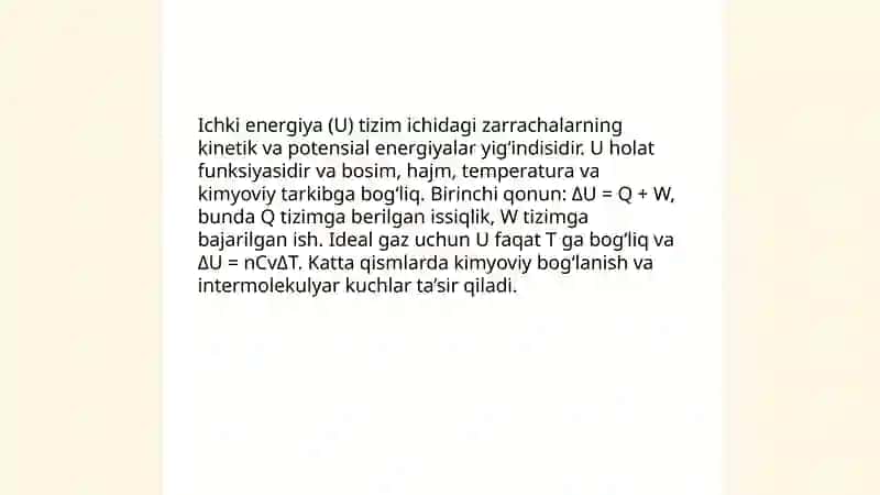 Kimyoviy termodinamika 4