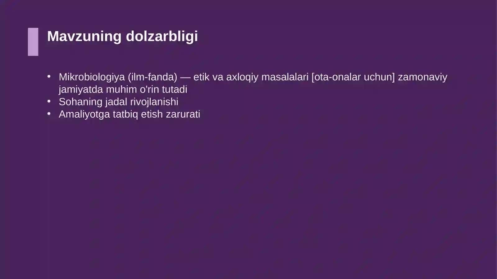 Mikrobiologiya (ilm-fanda) — etik va axloqiy masalalari [ota-onalar uchun] 4