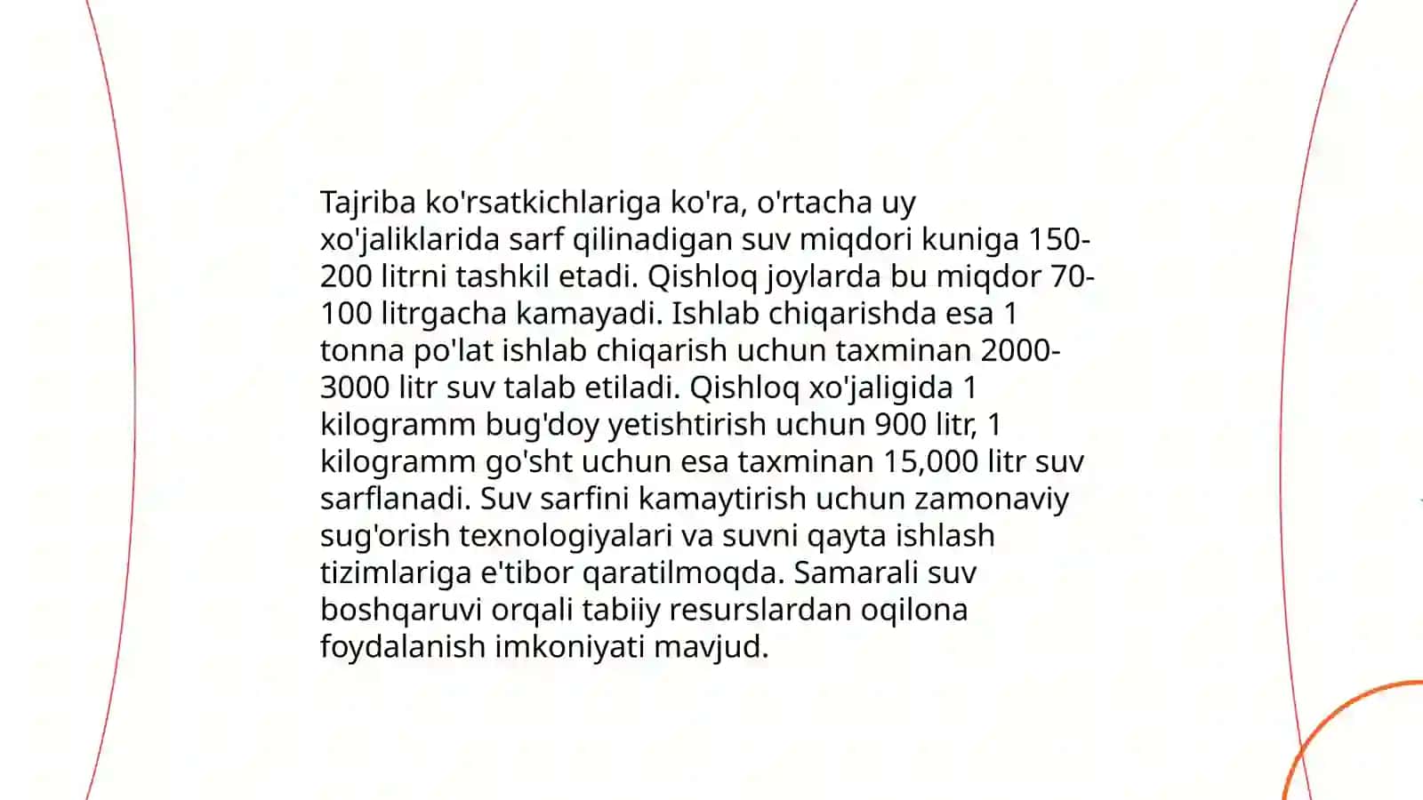 Suv va suvdan foydalanish muommolari 4