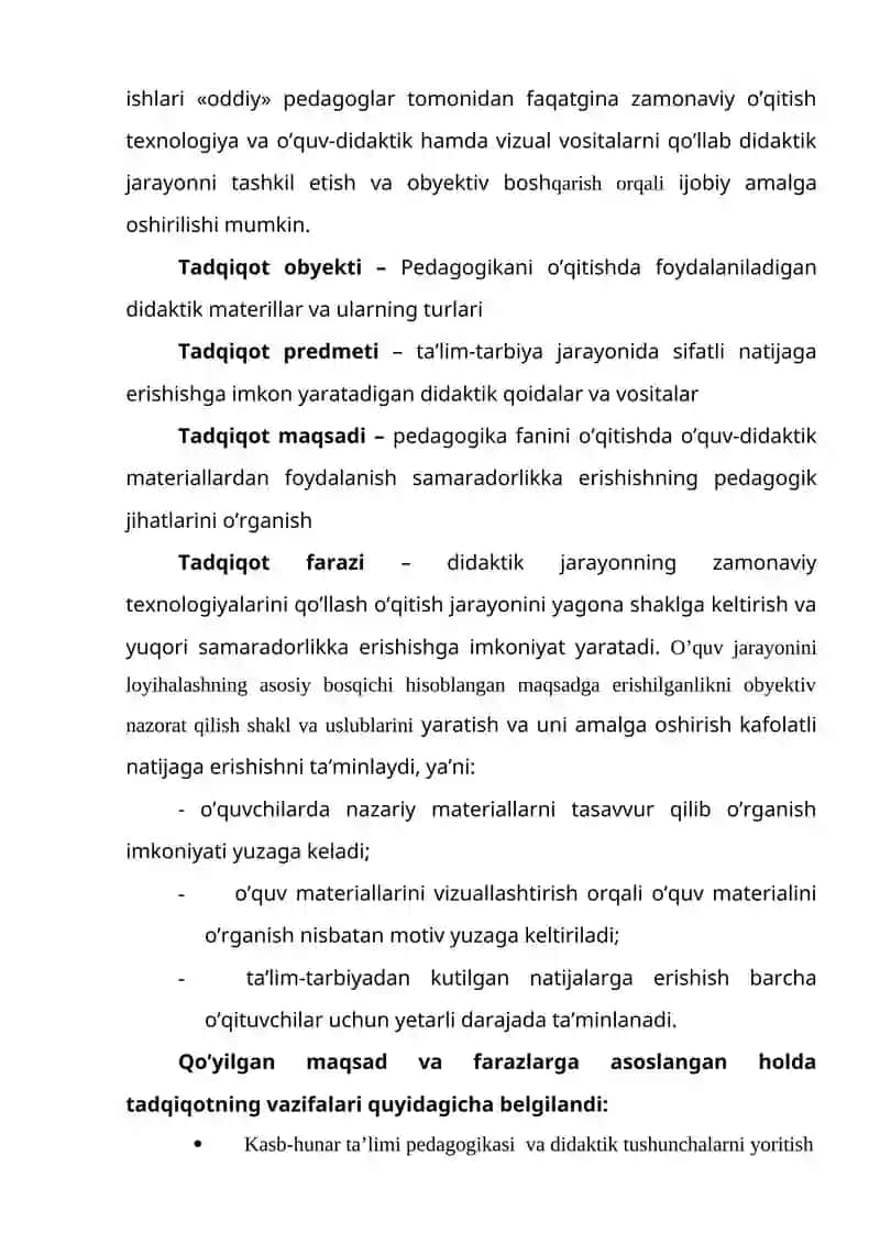 PEDAGOGIK FANLARNI O’QITISHDA DIDAKTIK VOSITALARDAN FOYDALANISH 4