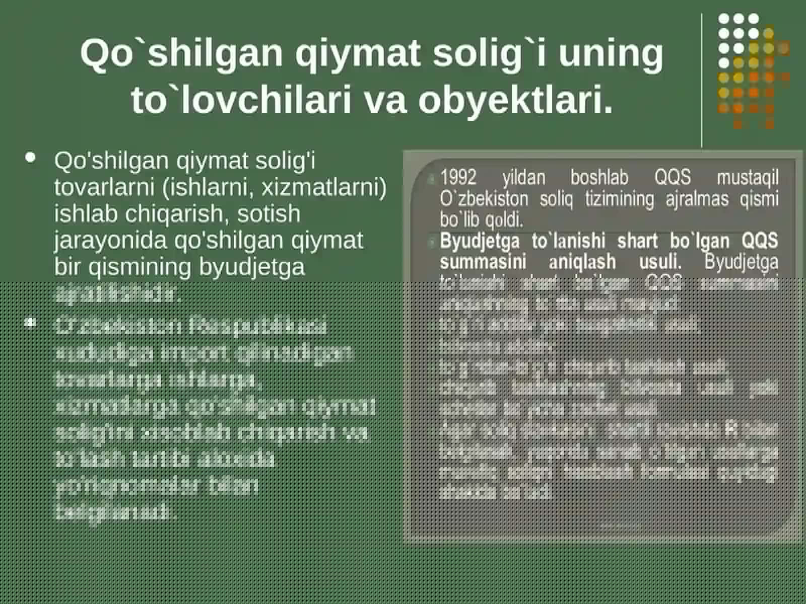 Qo'shilgan qiymat solig'i 4