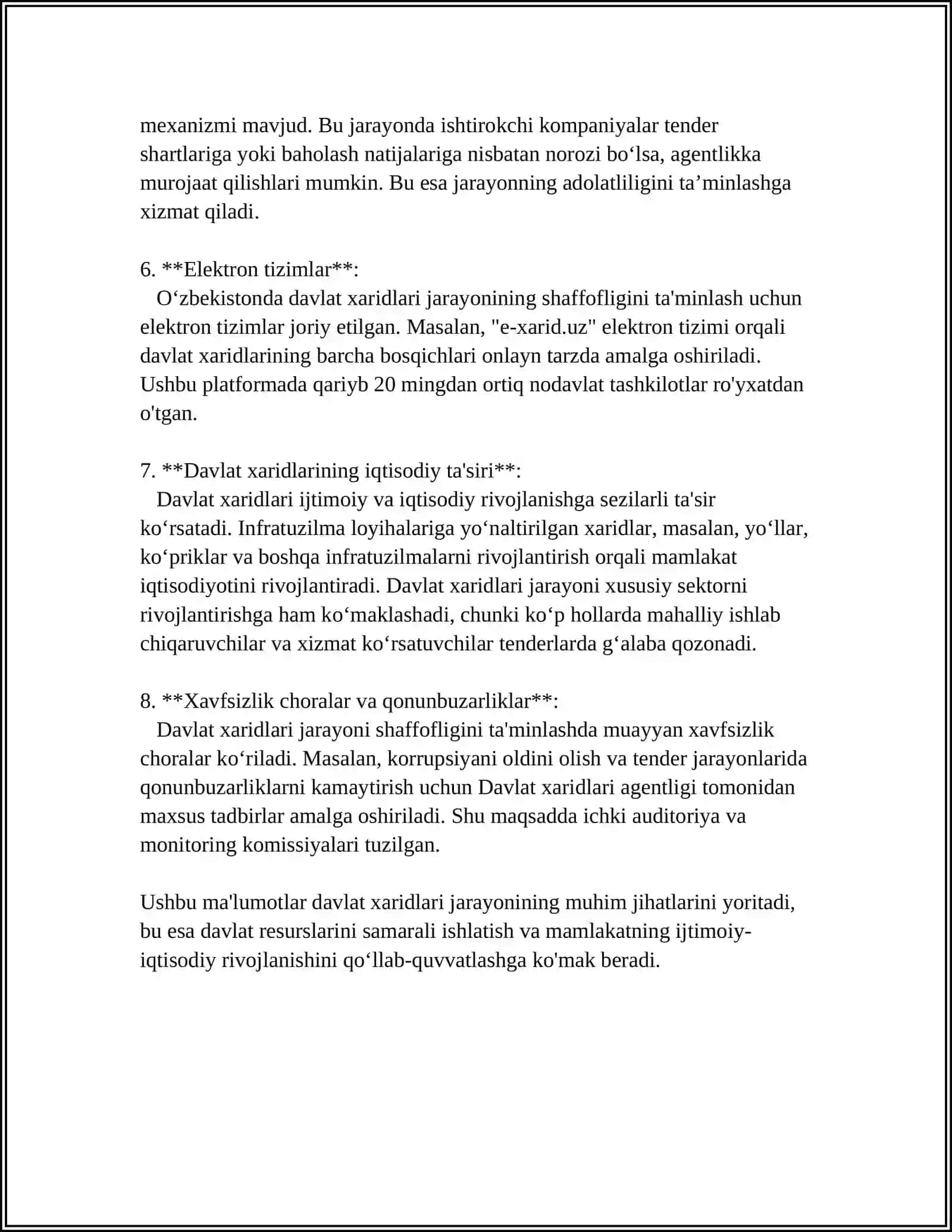DAVLAT XARIDLAR TIZIMI 4