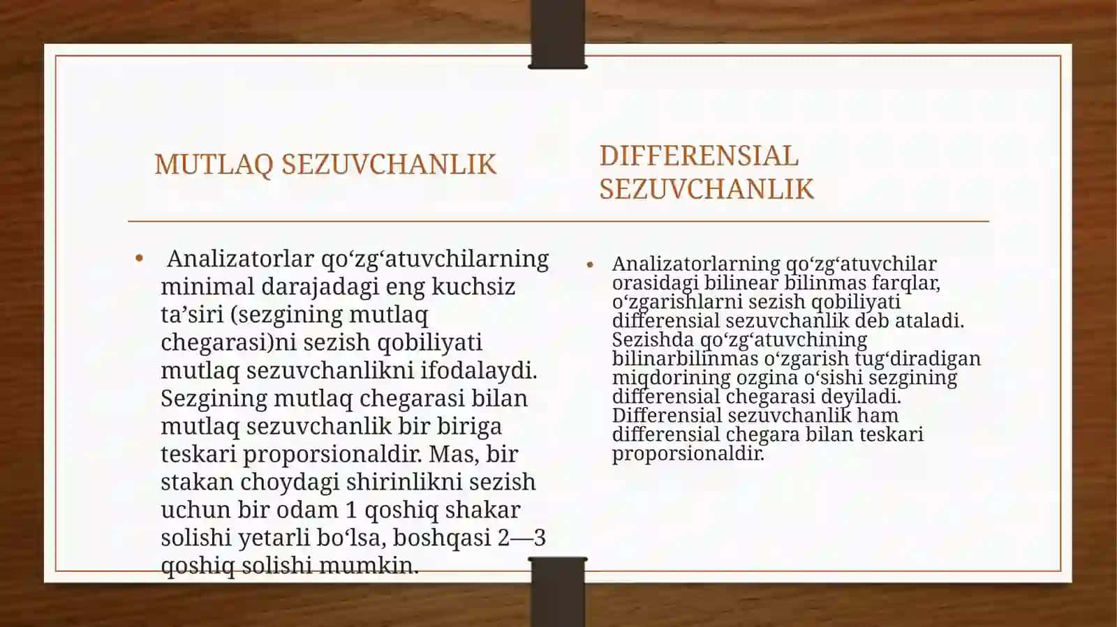 MUTLAQ VA DIFFERENSIAL SEZGIRLIKNI O’RGANISH 4