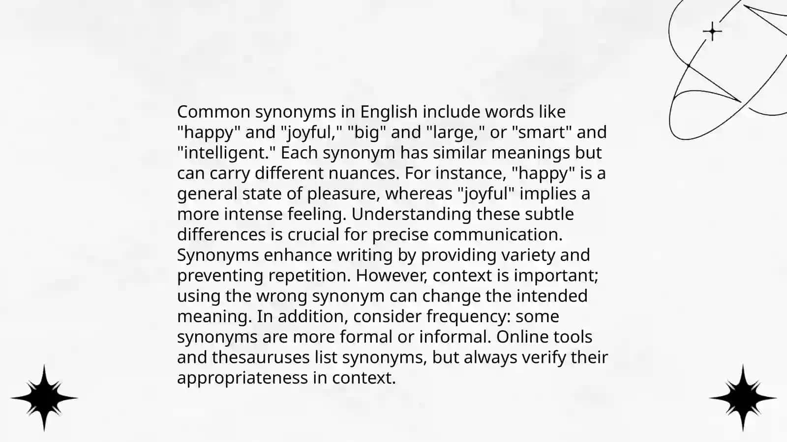 Synonyms, antonyms and homonyms 4