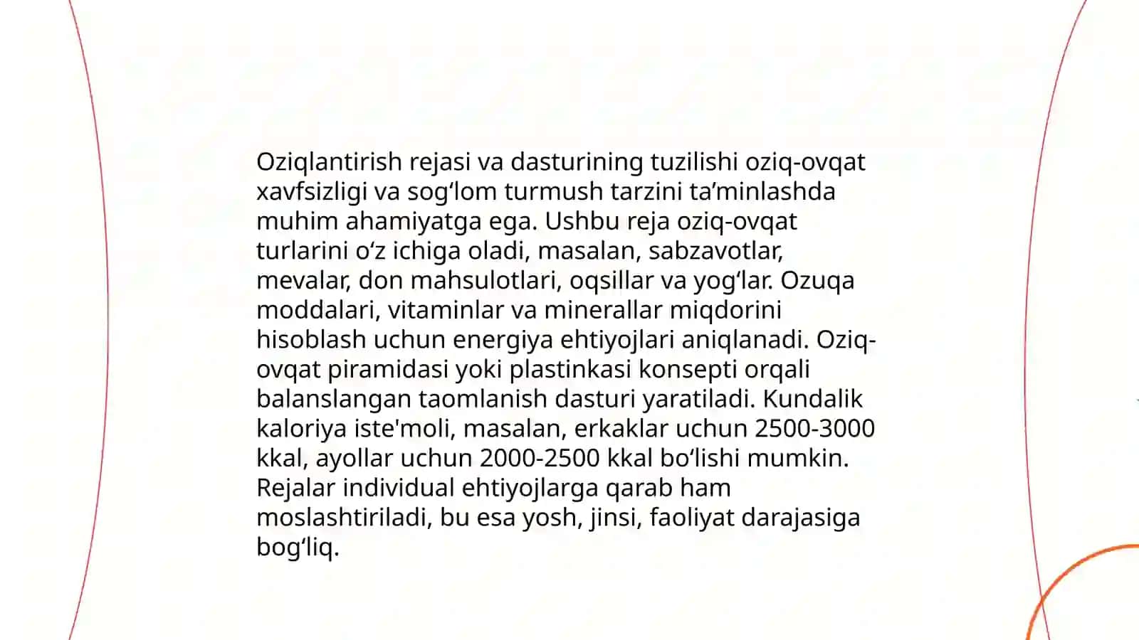 Operatsiyadan keyingi davrda bemorlarni ovqatlantirish chora- tadbirlari,ovqat tarqatish va ovqatlantirish usullari 4