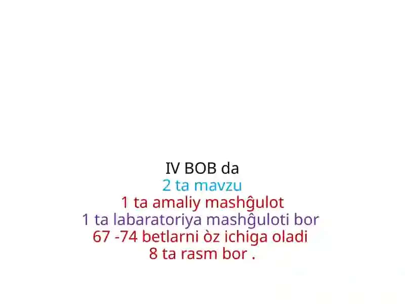 III-BOBO RGAN VA ORGANLAR SISTEMASI 4