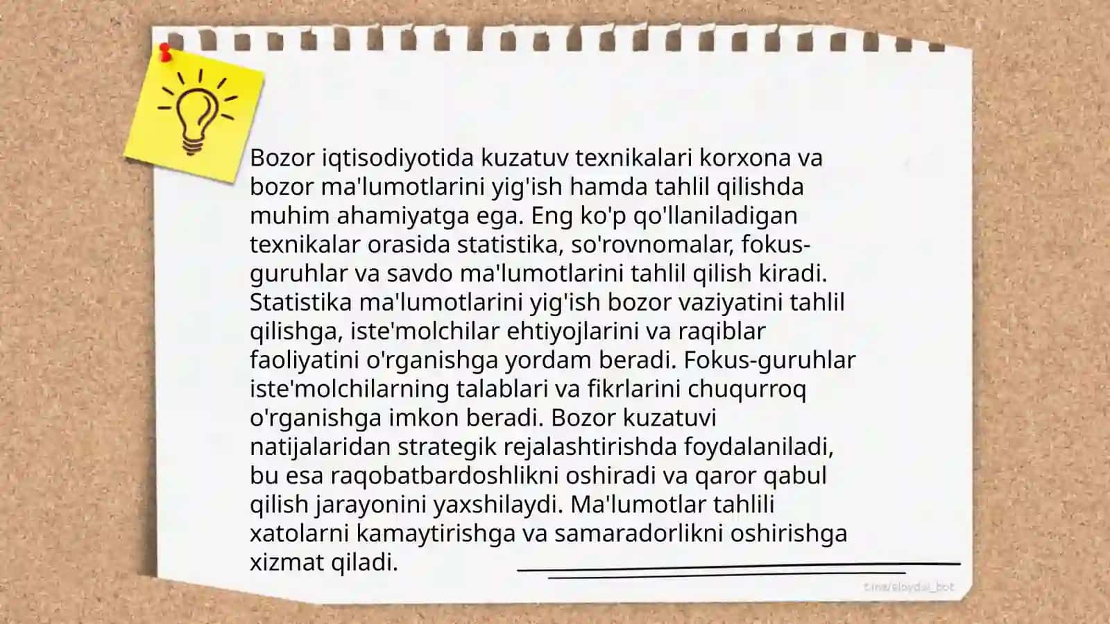 Bozor iqtisodiyoti sharoitida namunaviy kuzatuvdan foydalanish zaruriyati 4