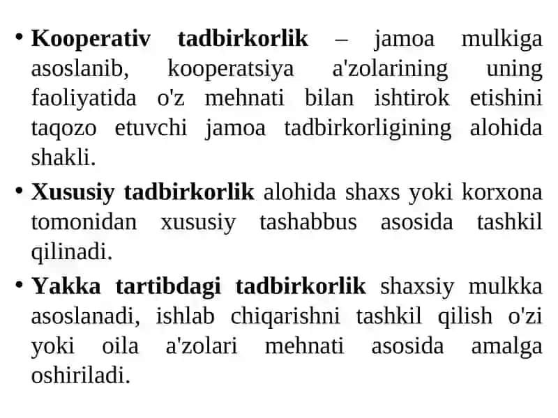 Tadbirkorlik Kapitali 4
