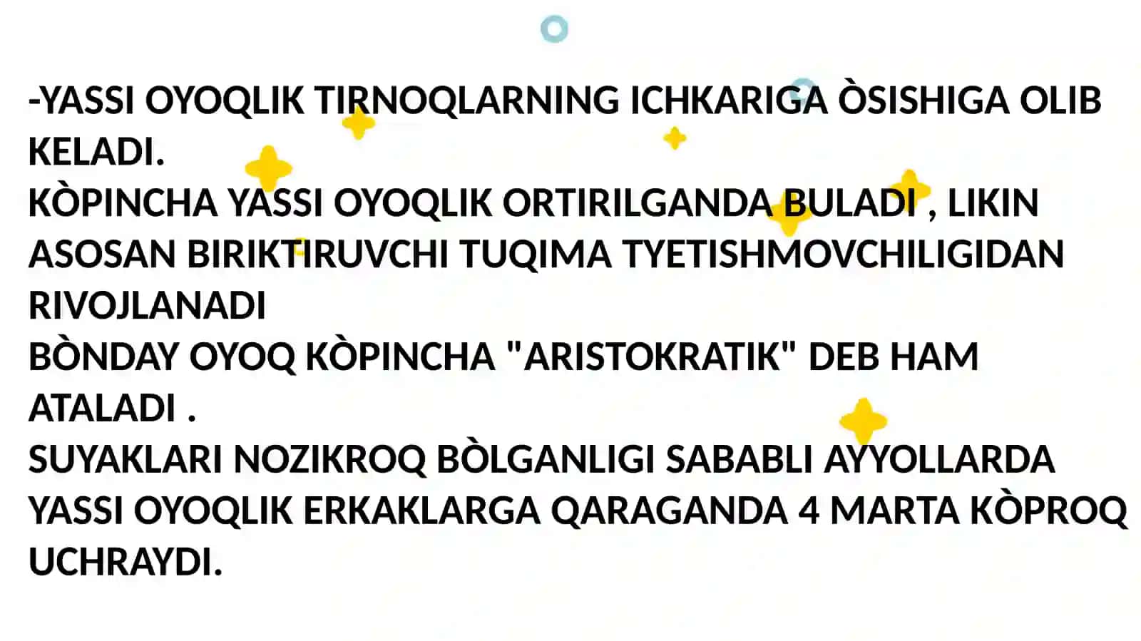 YASSI OYOQLIK 4