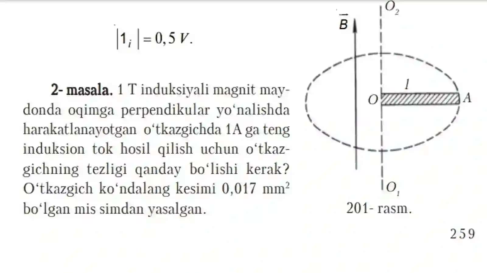 Magnitmaydon induksiya vektori va magnitoqimiy g'alati masalalari echish 4