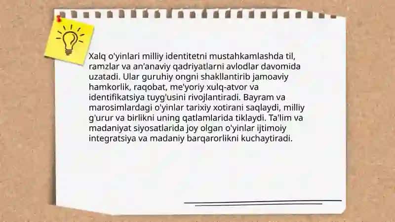 Xalq o'yinlarining etnomadaniyatni shakllantirishdagi tarixiy ildizlari 4
