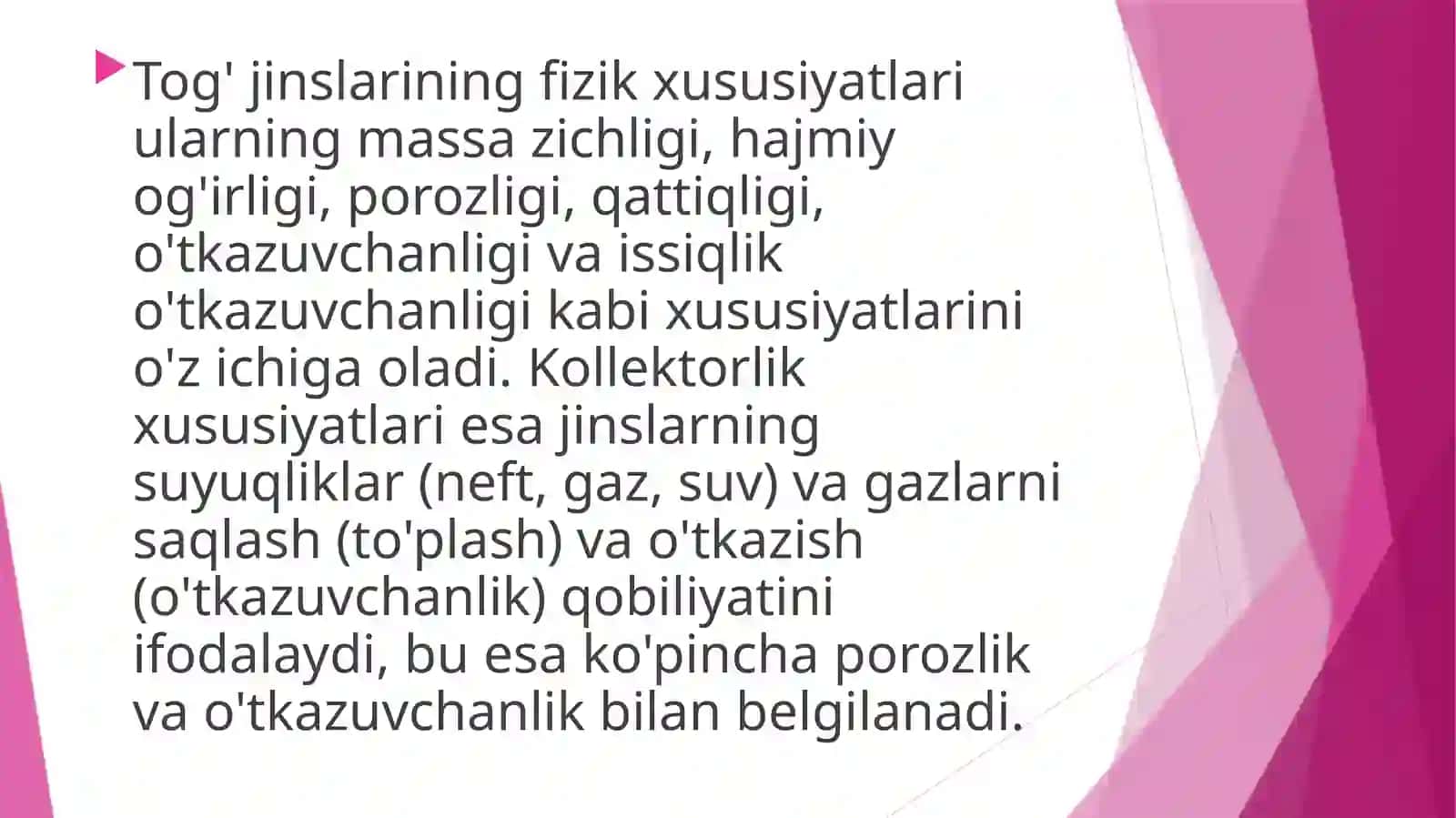 Tog’jinslarinifizikvakollektorlikxususiyatlari 4