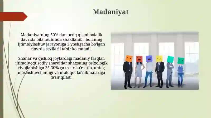 Shaxs shakillanishiga ta'sir etuvchi omillar 4