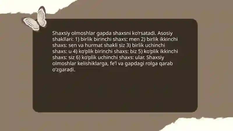 Olmosh soʻz turkumi 4