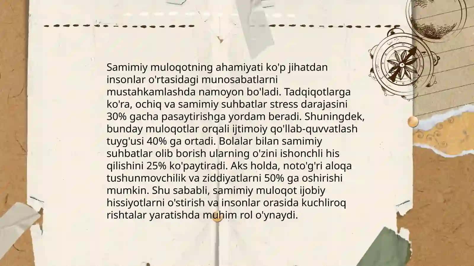 Muloqot va shaxslar around munosabatlar psixologiyasi 4