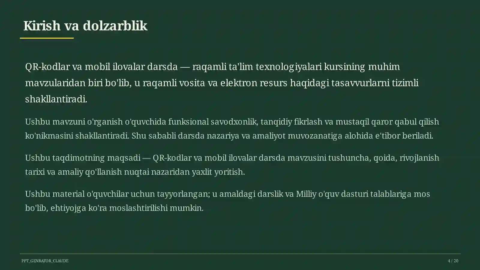 QR-kodlar va mobil ilovalar darsda 4