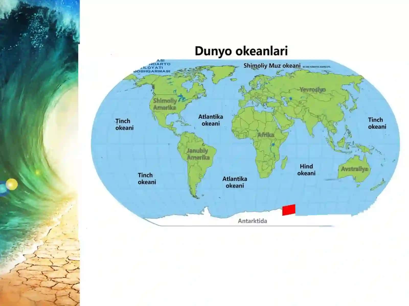 Okean va dengizlarning chuqurligi. Okean tubi relyefi 4