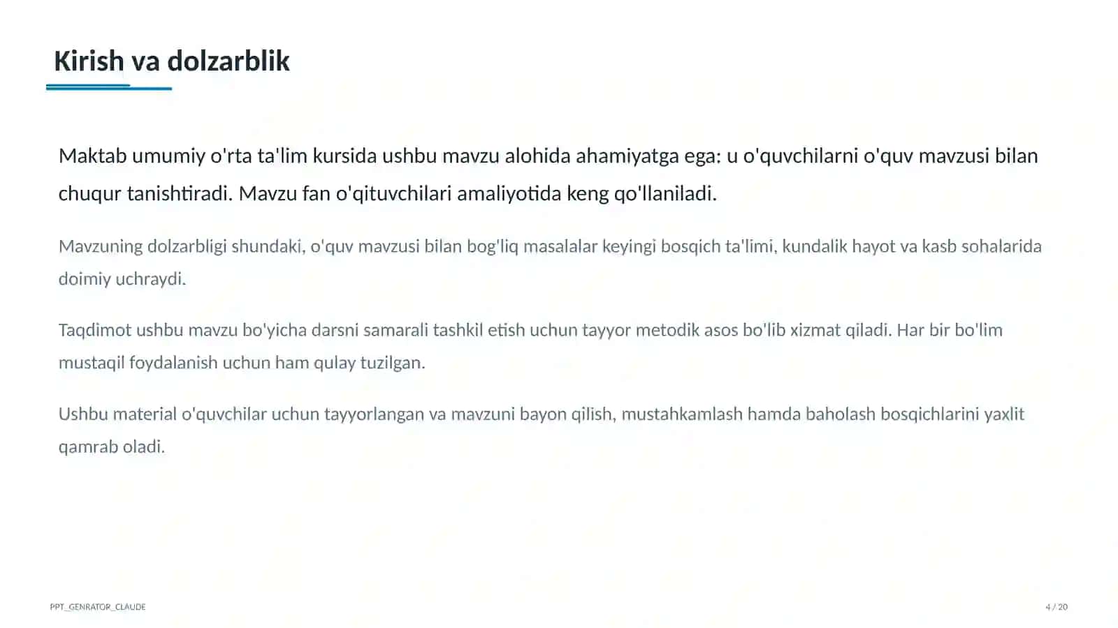 Dolzarb mavzular 4