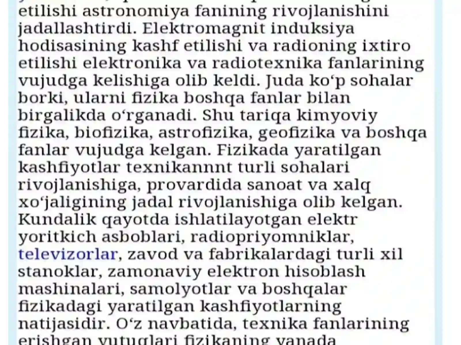 UrDU Kimyoviy texnologiyalar fakulteti 203-OOT guruhi talabasi Egamova Halimaning Oʻzbek tilining sohadagi oʻllanilishi fanidan mustaqilishi 4