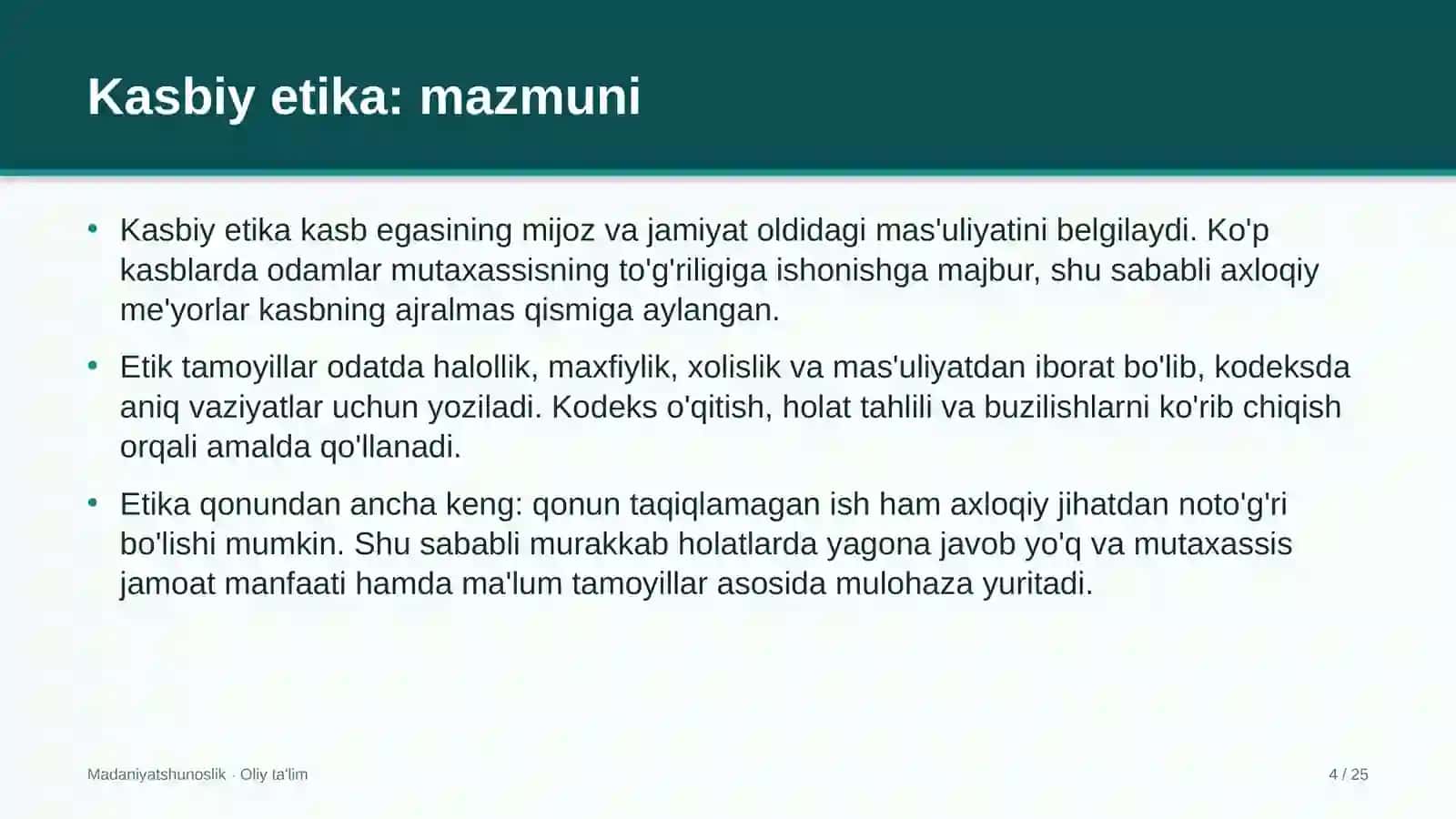 Choyxonalarda kasbiy etika 4