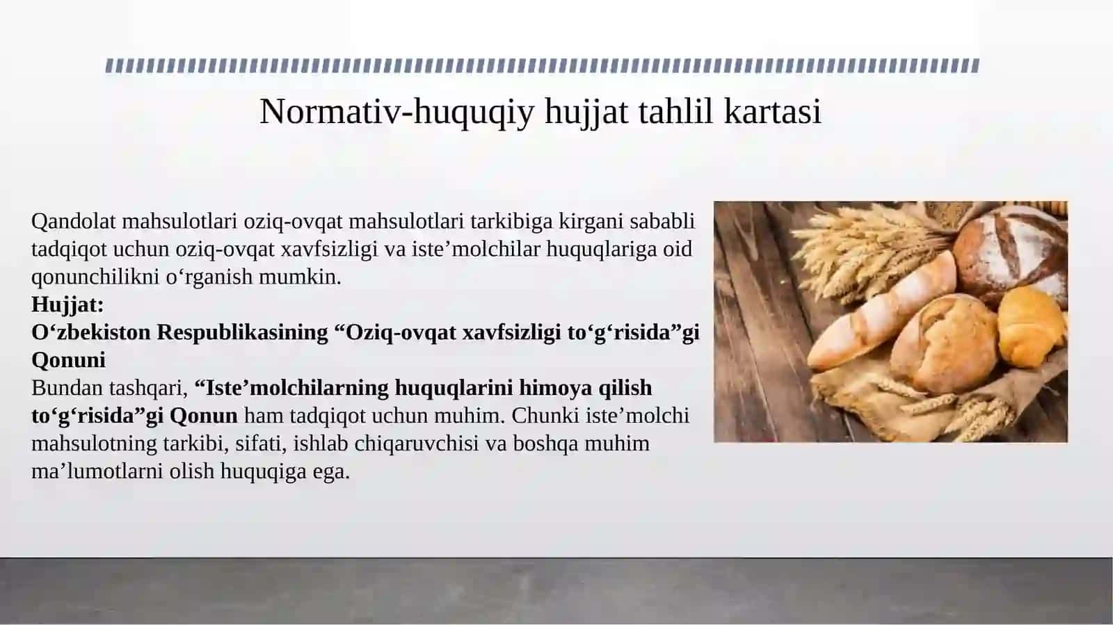 Qandolat mahsulotlari ishlab chiqarish va iste’molchilarning xarid qilish xulq-atvoriga ta’sir etuvchi omillarni tadqiq etish 4