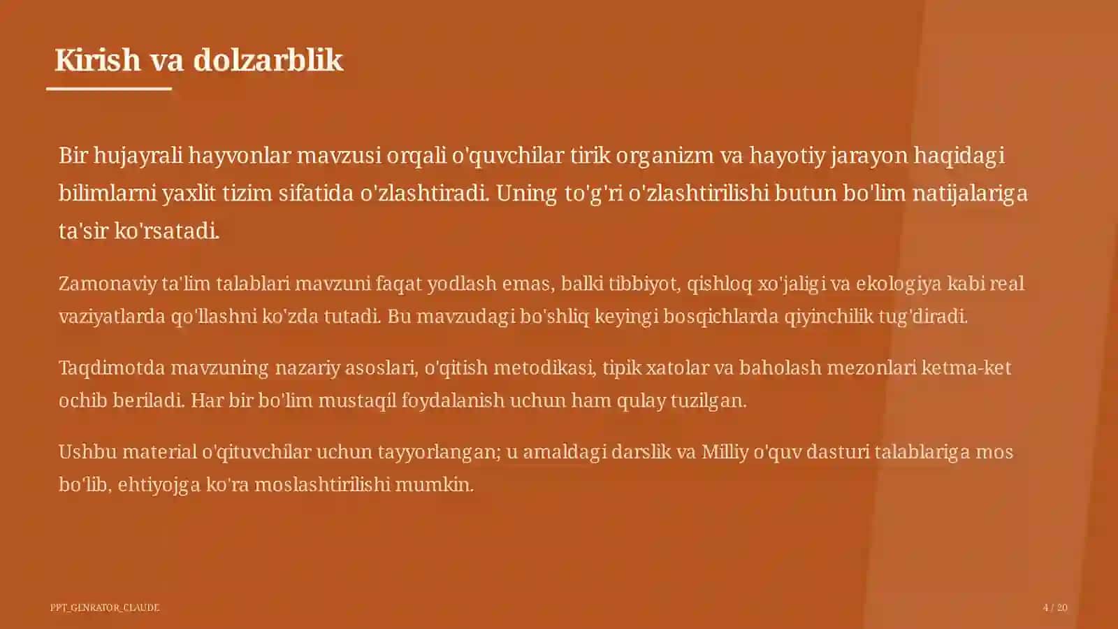 Bir hujayrali hayvonlar (7-sinf) 4