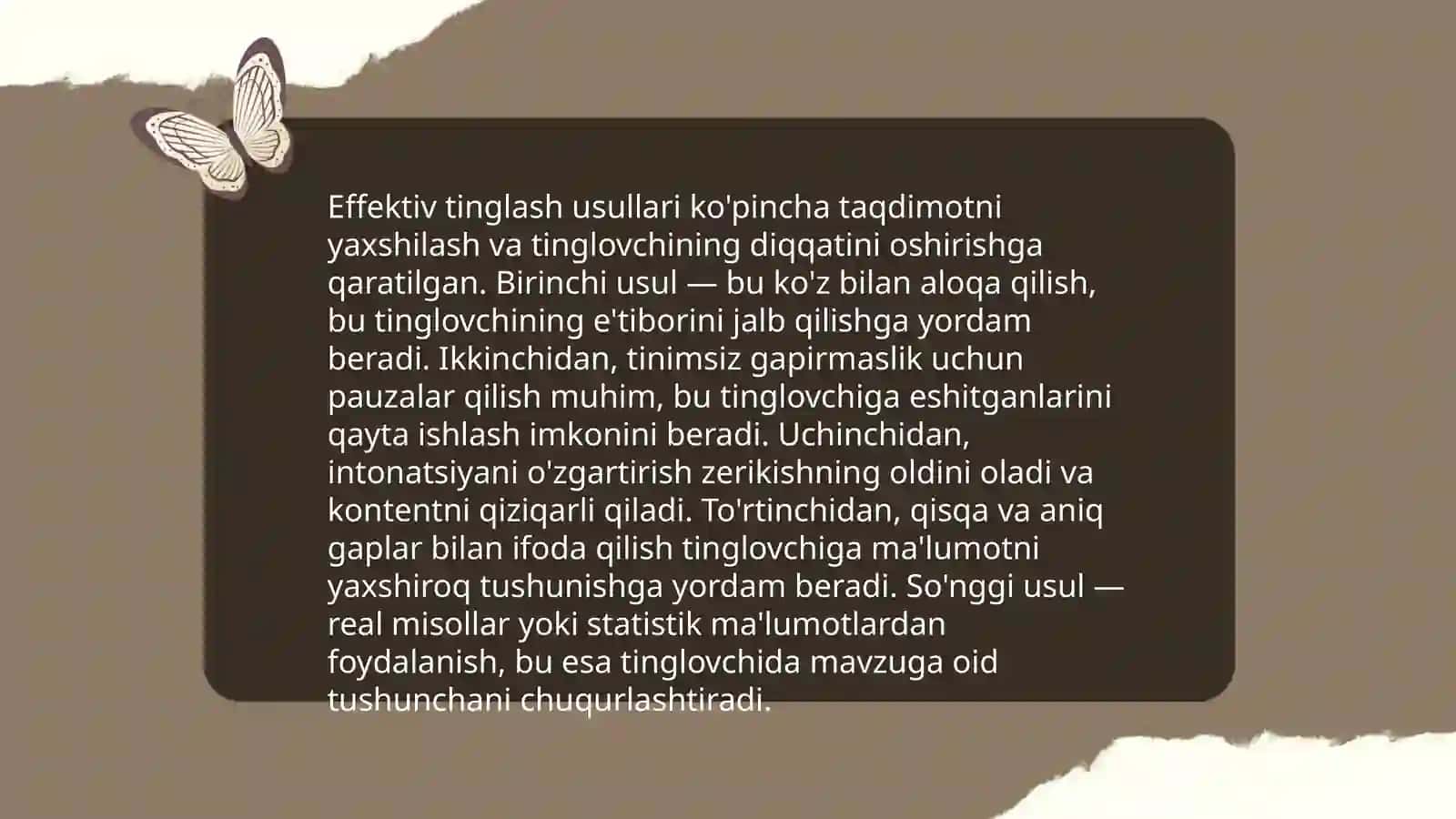 Tinglab tushunish ko'nikmasi 4
