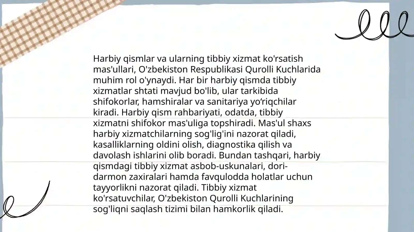 Harbiy xizmatchilar tibbiy nazorati 4
