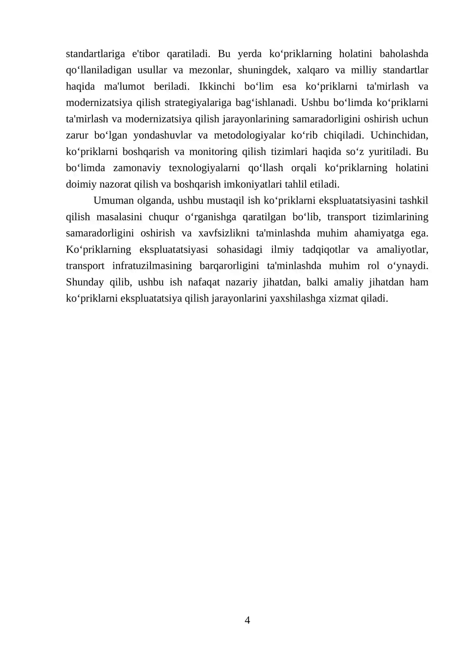 Ko‘priklarni ekspluatatsiyasini tashkil qilish 4
