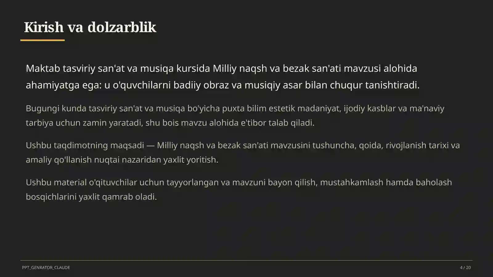 Milliy naqsh va bezak san'ati (3-sinf) 4