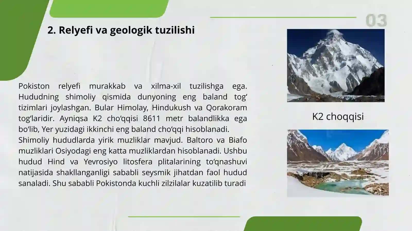 POKISTON TABIIY GEOGRAFIYASI 4
