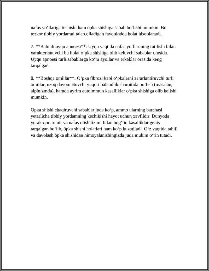 REFERAT Mavzu: ÖPKA SHISHI HAQIDA 4