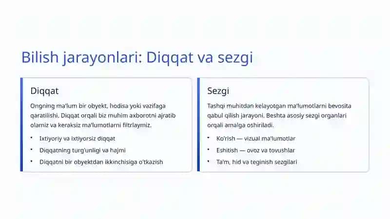 Psixik jarayonlar tasnifi 4