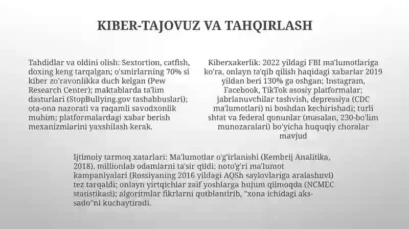 Ijtimoiy mediadagi xavf-xatar 4